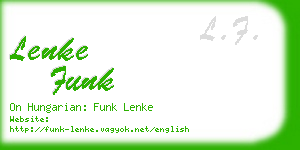 lenke funk business card